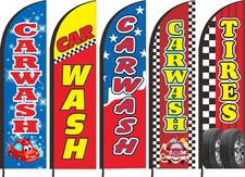 Car Wash Flag Sign Single-Side