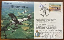 WW2 US fighter ace Lt Gen G Axtell Sir Patrick Bardon Hine signed WW2 RAF cover