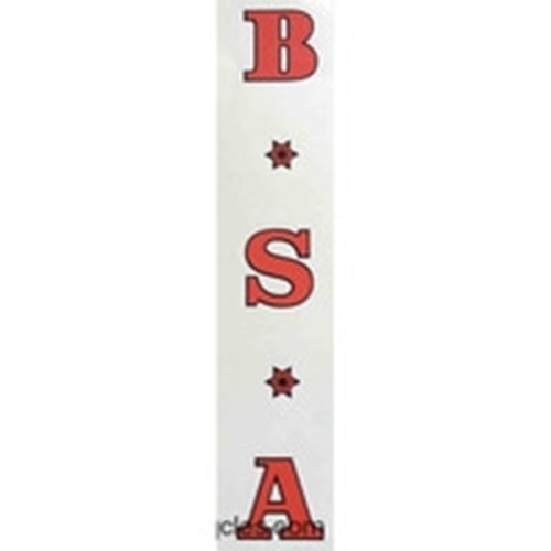 Bsa seat tube - bsa, decal