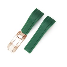 Premium Quality Soft Rubber Silicone Watch Strap Band Sports Mens fit Rolex 20mm