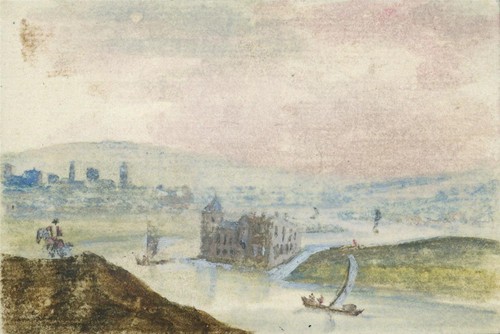 River landscape miniature - landscape,