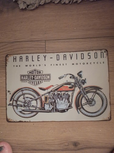 Harley davidson tin sign new - harley,