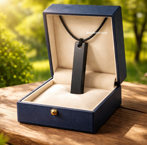Black amulet obsidian - amulet,