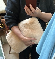 TOP SHOP Cream Beige Faux Fur