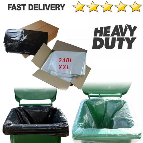 Wheelie bin liners clear - bin, &