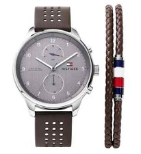 Tommy Hilfiger Men's Chase Quartz Watch With Leather Strap 2770047