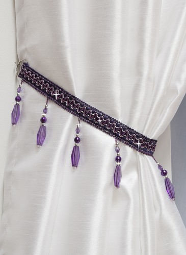 Curtain tie backs crystal - tie,