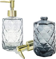 2 Pack Glass Soap Dispensers
