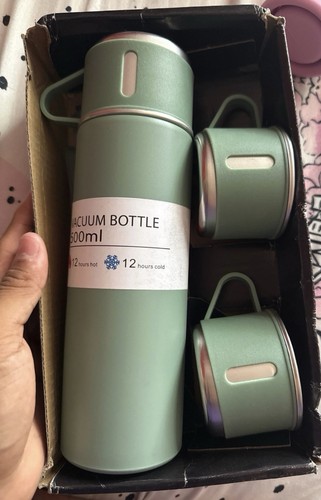 Green stainless steel 500ml - green,