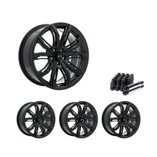 Set of 4 16" Black Alloy Wheel