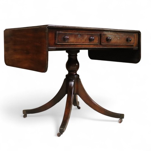 Antique regency mahogany drop - antique,