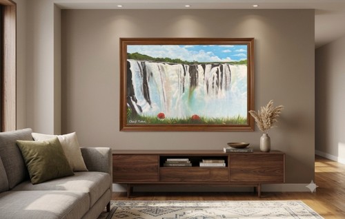 Original framed acrylic canvas