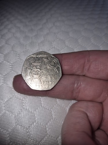 Victoria cross 50p - cross,