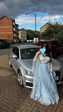 Baby Blue Silver Lehenga with
