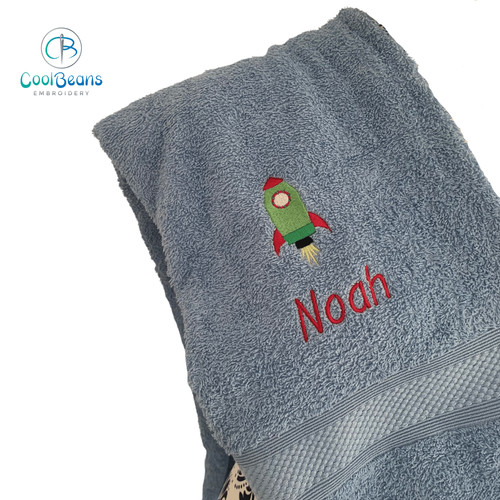 Space rocket towel - space,