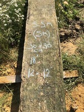 Reclaimed Greenheart Beam Oak Beam 5.4m long 30x30cm Mantel Lintel Marine grade