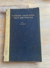 Workshop Calculations, Tables