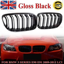 2x Gloss Black Twin Slat Front