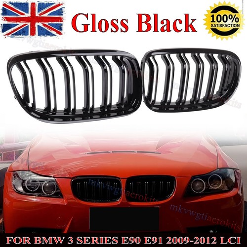 Gloss black twin slat front - 2x,