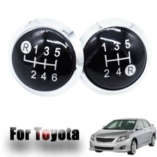 5/6 Speed Gear Knob Cap Decal Trim Badge Emblem For Toyota Corolla Yaris Avensis