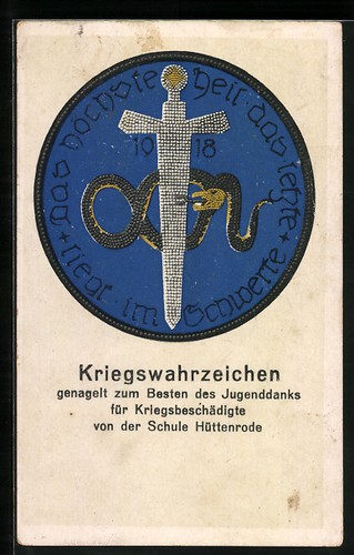 Hüttenrode war memorial - ak,