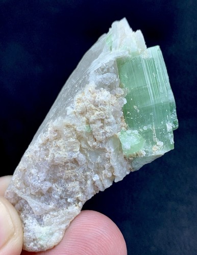 Natural tourmaline with quartz - natural,