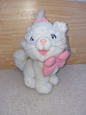 Disneyland Paris The Aristocats 9" Marie White Cat Plush Toy Disney