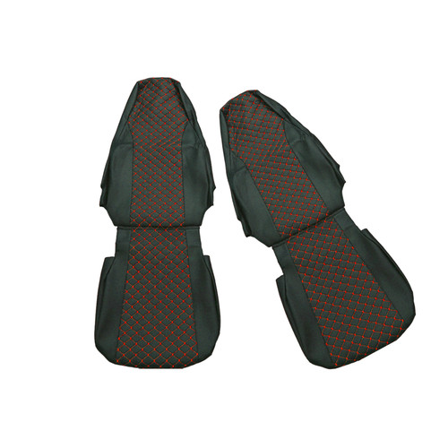 Black with red stitching - with,