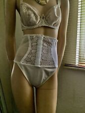 White High Waist Nylon & Lace