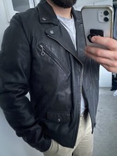 Levi’s Leather Black Trucker