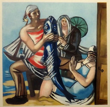 1929 Max Beckmann - The Catfish - Original 1947 Lithograph München Germany