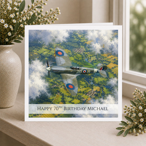 Happy birthday card - birthday, spitfire