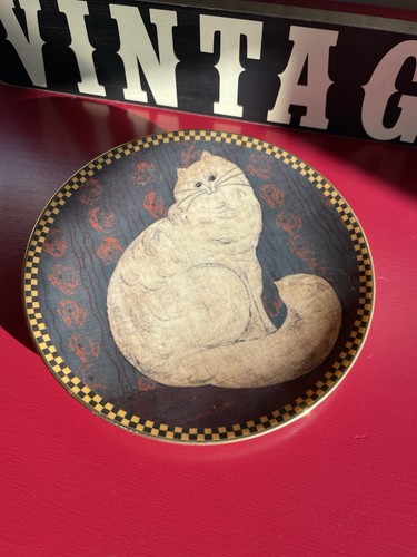 Lenox taffy cat plate warren - lenox,