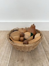 Vintage Wooden Fruit Set In