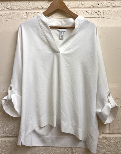Joseph ribkoff white neck - ribkoff, v