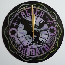  Black sabbath wall clock.. recycled vinyl.. Ozzy Osbourne.. 