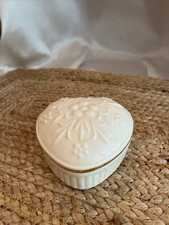 HEART:  DISH W/LID GOLD