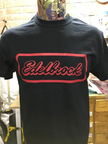 Edelbrock black shirt - black, red