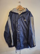 Adidas 90s  Hooded Bench Coat/