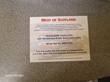 Lyon Toys Ltd West Of Scotland Scania Heavy Haulage Unit And Trailer