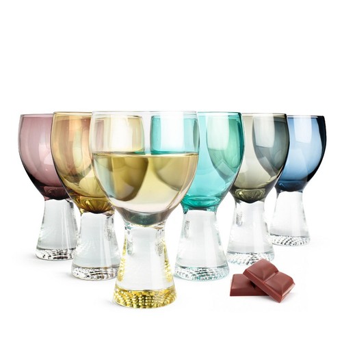 Colourful wine glasses - colourful,