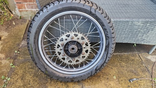 Honda nx650 rear wheel with - honda,