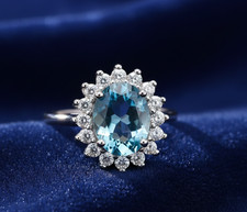 Sterling Silver Blue Topaz