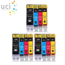 12 UCI ink for Canon Pixma iP4200 iP4300 iP4500 iP5200 iP3300 MP510 MP520 MP830