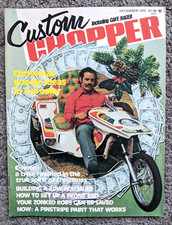 1975 DEC CUSTOM CHOPPER MOTORCYCLE MAGAZINE POSTER HARLEY TRIUMPH KAWASAKI HONDA