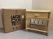 La Redoute Kiara 1 Drawer and 1 Shelf Rattan Bedside Table RRP £179.99