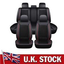 For Honda Civic Full 5 Seat Covers PU Leather Set Front Rear Protectors  Cushion