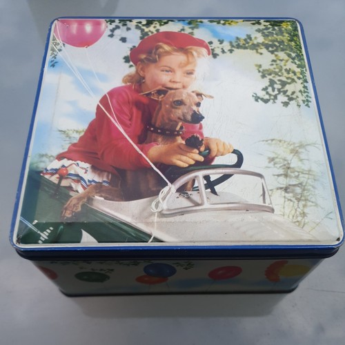 Jacobs tin girl with - tin, dog