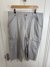 Vintage Airwalk grey cropped trousers long shorts size L y2k 100% cotton