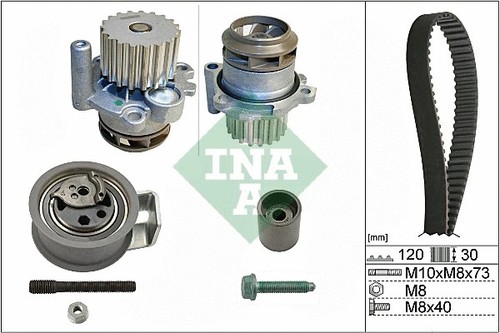 Water pump timing belt kit - water,